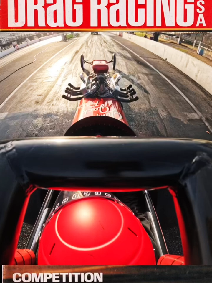 Jumping Jack Flash Blasting Down the Dragstrip! Old school dragster drag racing! #red #quick #speed #dragster #dragracing #burnout #dragrace #smallblock #vibes #rpm #wild