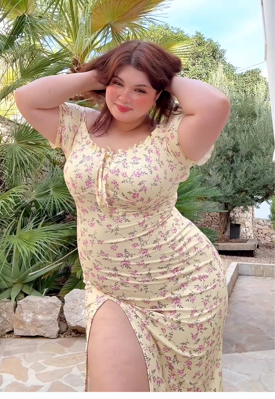 I don’t care 😌 #casual #brunette #outfit #dresses 