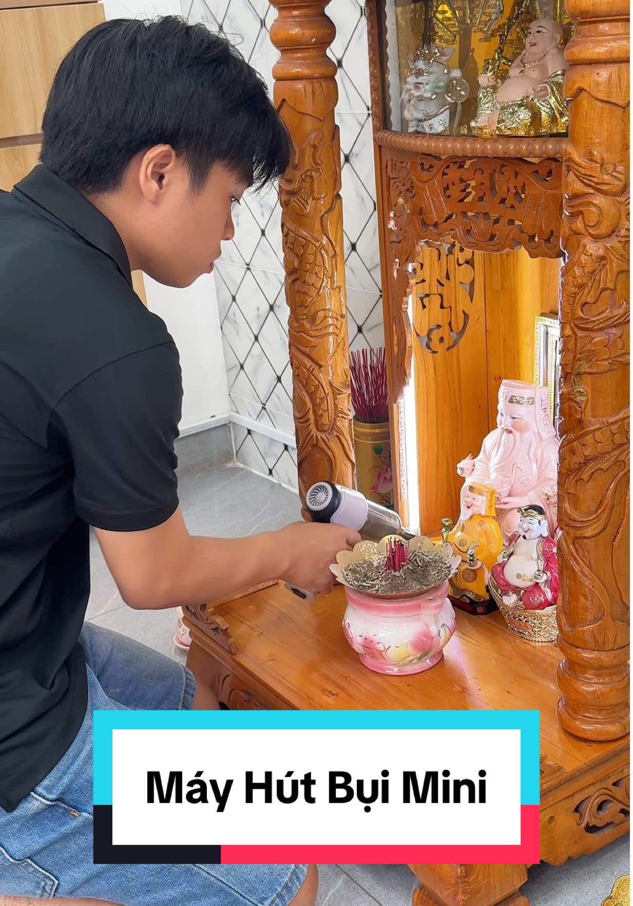 Máy hút bụi mini siêu nhẹ – dọn bàn thờ dịp Tết cực tiện! #mayhutbui #mayhutbuicamtaymini #mayhutbuicamtay #thanhtai197 #review 