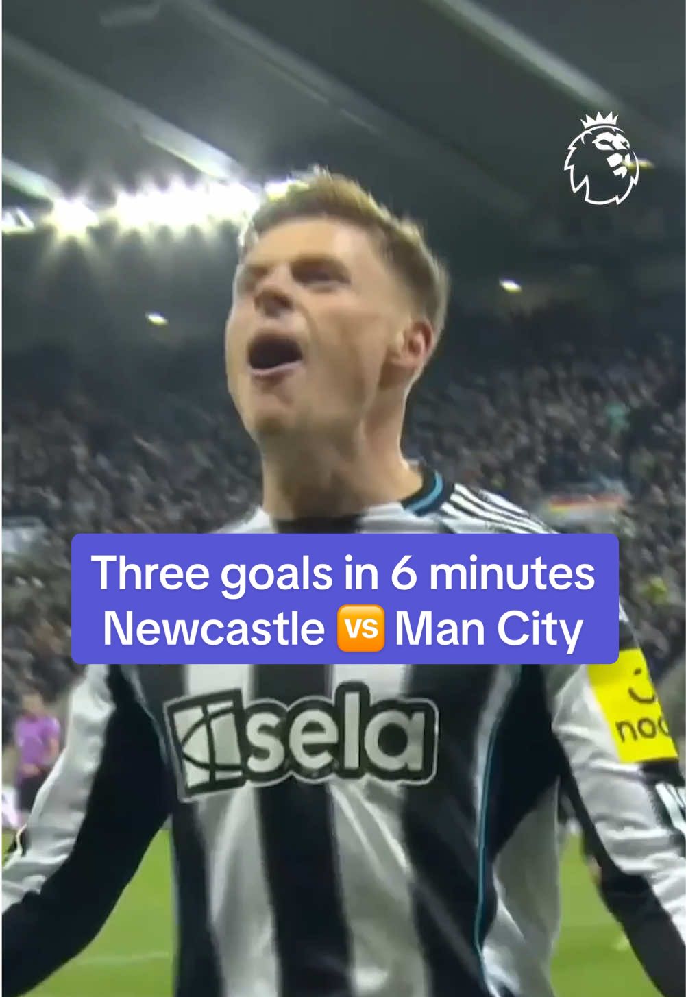 Three goals in 6 minutes 🤯 #pl #PremierLeague #mancity #newcastle #soccertiktok #fyp 