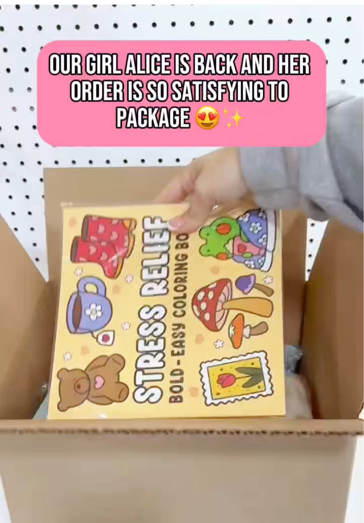 Our girl Alice is back and her order is SO satisfying to package 😍✨