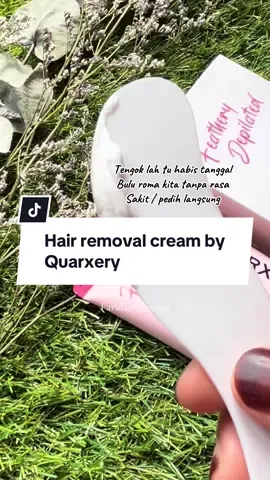Pakai ni je sapu2 dah hilang tak perlu nak cukur2 #quarxery #hairremovalcream #krimbuangbulu #kulitlicin 