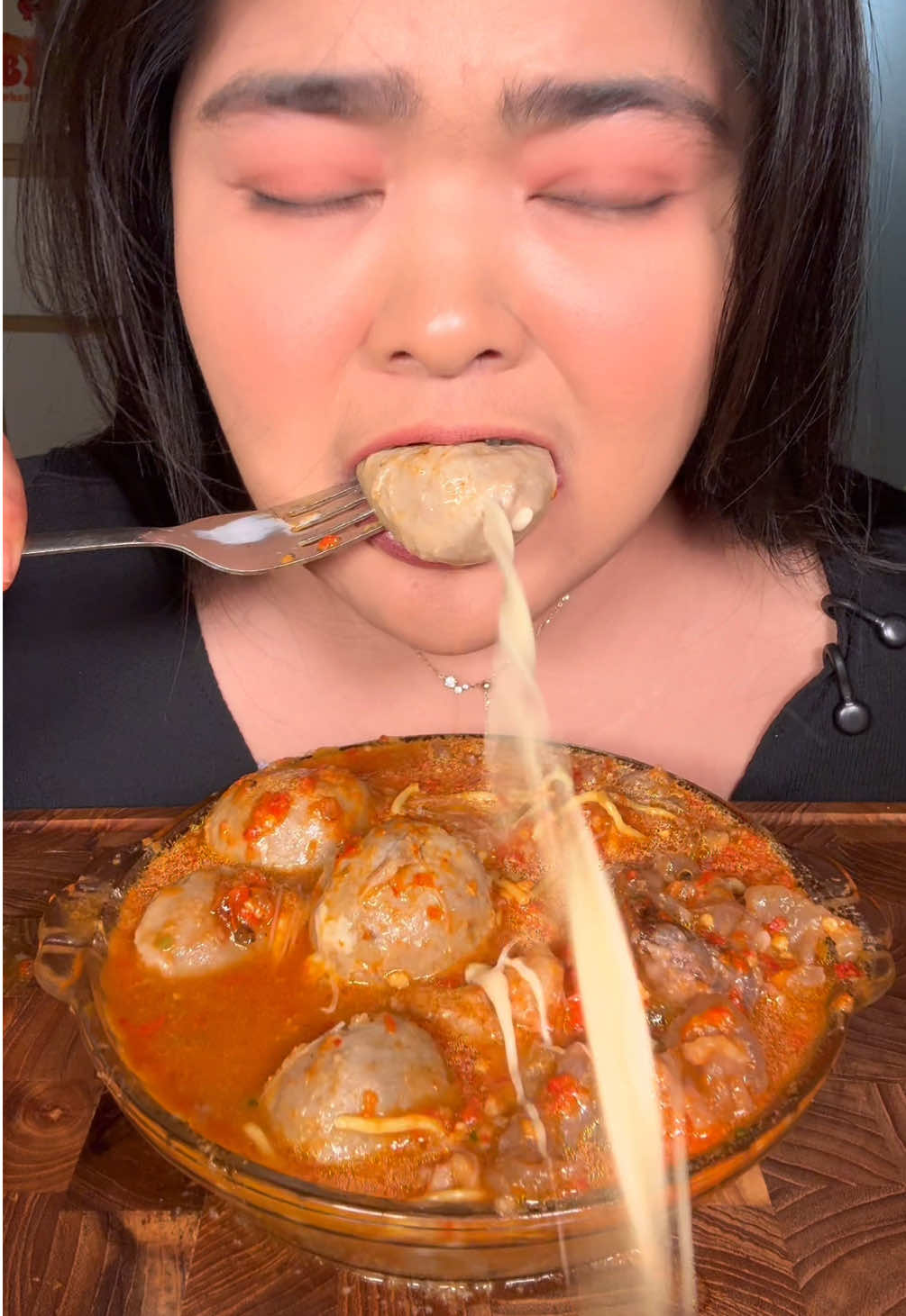 Mukbang bakso solo samrat #fyp #mukbang 