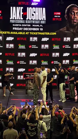 Jake Paul vs Anthony Joshua 1st Face Off 🥊👀 #boxing #jakepaul #anthonyjoshua 