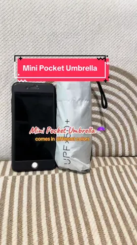 This compact umbrella is lightweight and portable, making it easy to carry in small bags. It fits neatly into bags and is simple to bring along, ideal for daily use. The umbrella is available in various colors and has a great design. #portable #pocketumbrella 