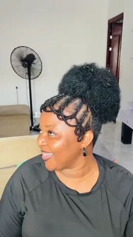 Pretty Afro diy hairstyle 🥰