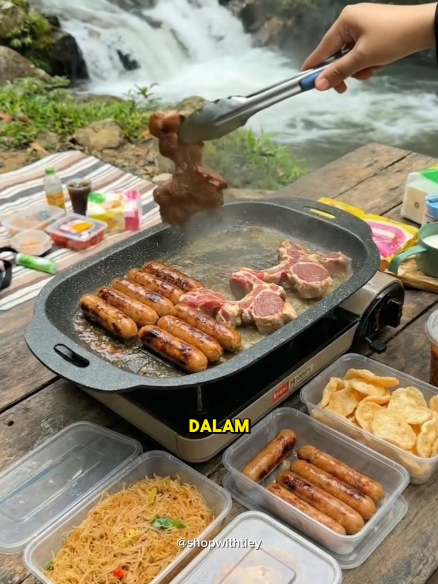 Replying to @j4z8861 Seronok sgt grill guna pan ni, sumpah tak melekat langsung 😍 Nak bbq apa pun senang. Harga pun murah ya Allah, tak grab memang rugi!🔥 #GrillPan #NonStickPan #PemanggangDaging #GrillPanMurah #NonStickGrillPan 