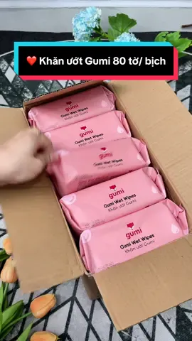 ❤️ Khăn ướt Gumi 80 tờ/ bịch đang có voucher còn hỗ trợ ship về tận nhà quá rẻ #khanuotgumi #cindythuytichcuc 