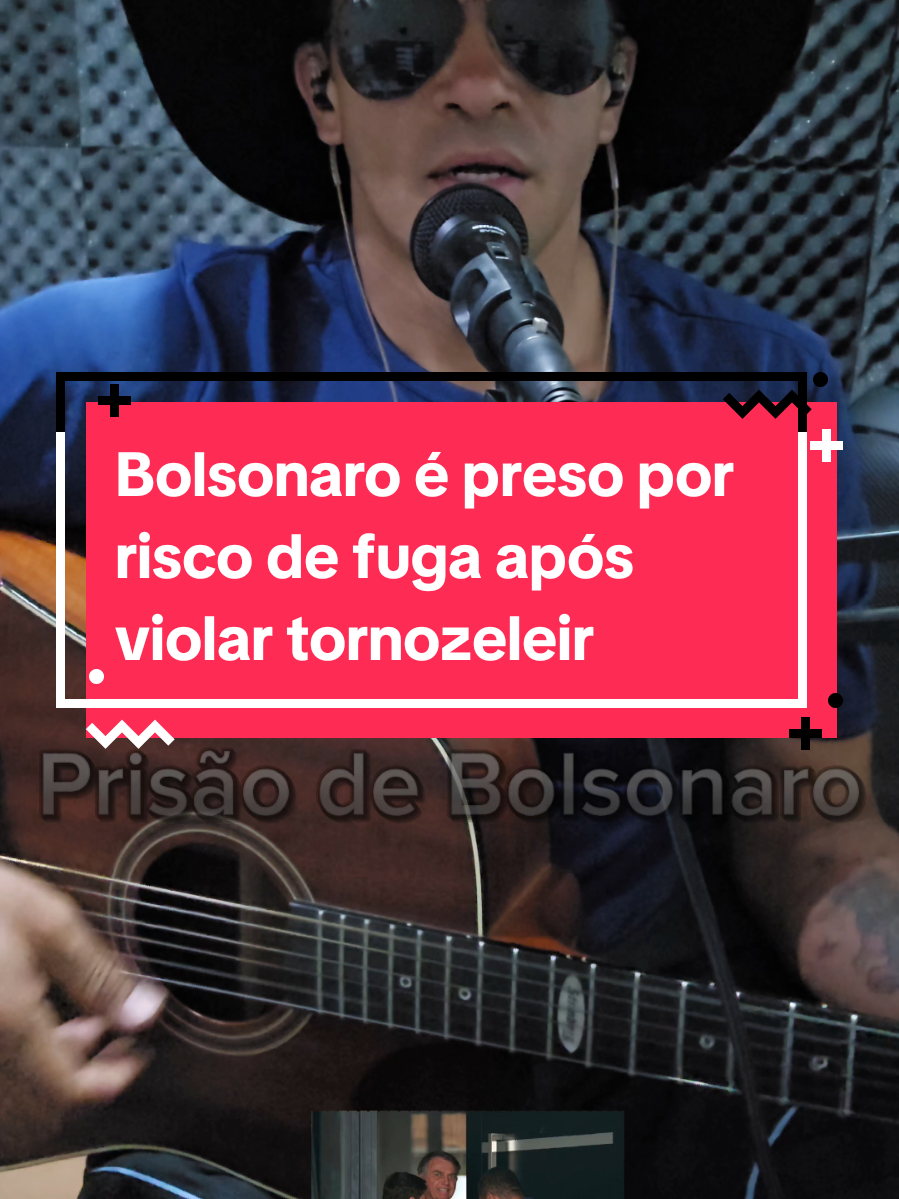Bolsonaro é preso por risco de fuga após violar tornozeleira