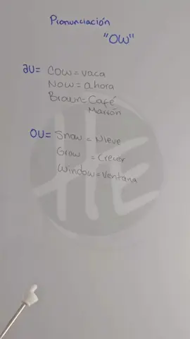 ¿Cómo se pronuncia realmente la combinación OW en inglés? Descubre este tip de pronunciación 👉 #Pronunciación #Inglés