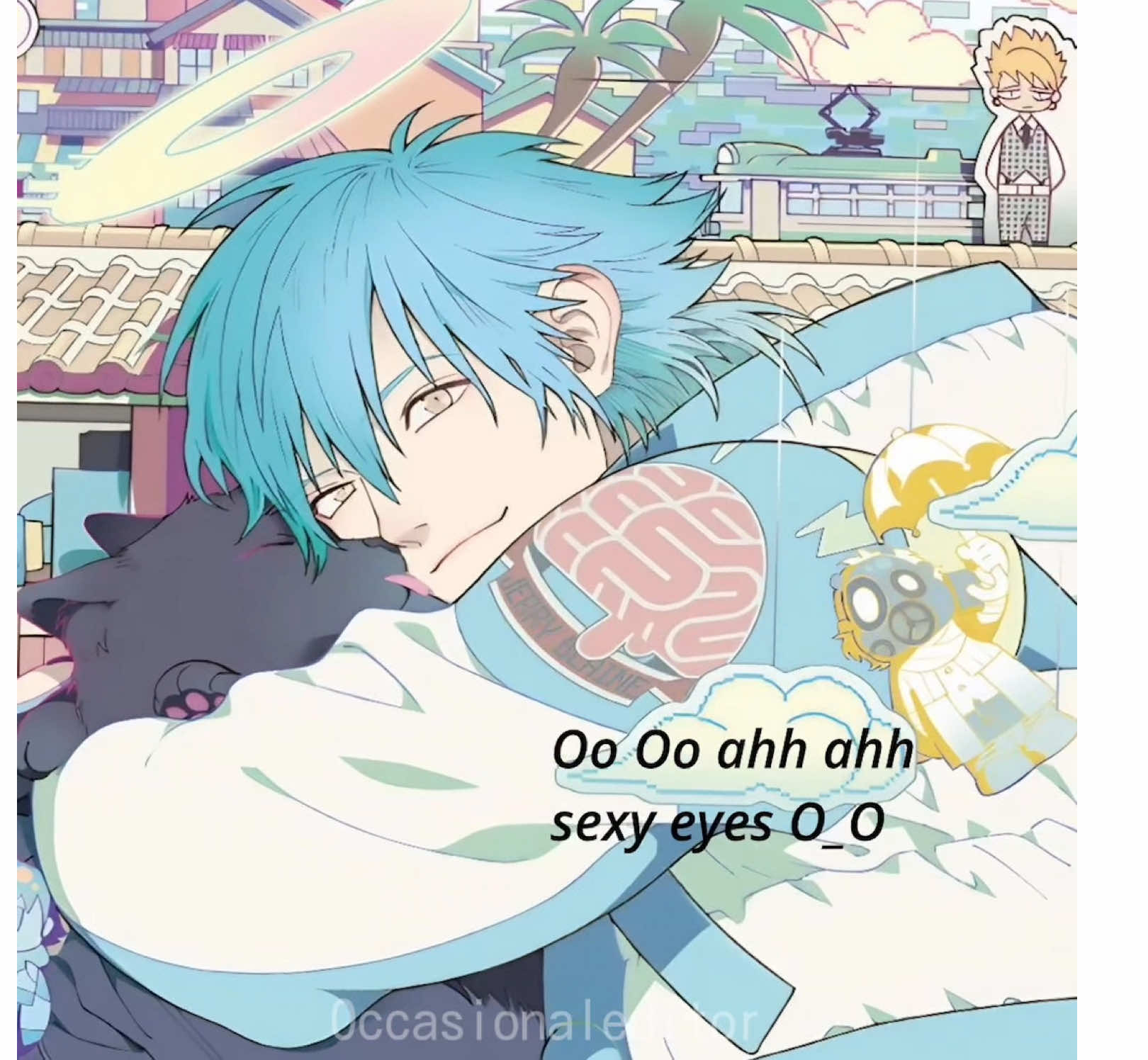 He’s acc such a cutie Srry for not posting was at a concert🥹 #aoba #dmmd #dramaticalmuder #sexyeyes #yaoi 