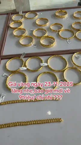 Giá vàng ngày 23-11-2025 đồng loạt tăng nhẹ trở lại#gold #giavangtrongnuoc #vàng9999 