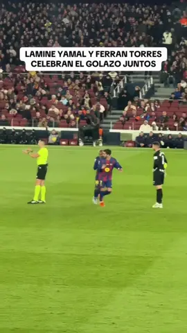 Lamine yamal (LAMINE YAMAL y FERRAN CELEBRACION) 🥹❤️💙 #lamineyamal #ferrantorres #gol #celebracion #fcbarcelona
