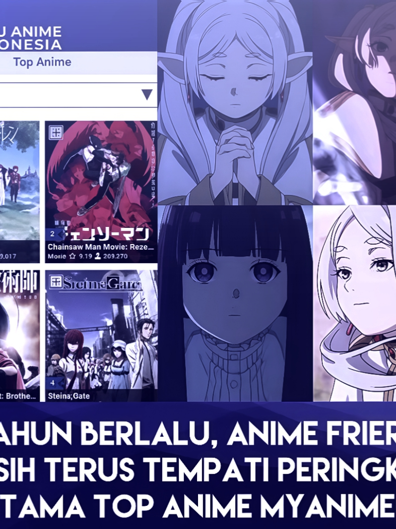 #animeedit Yang katanya anime ngantuk tapi top 1🤭 - - #sousounofrierenanime #frieren #topanime #myanimelist ##fyp #animefyp #frierenedit