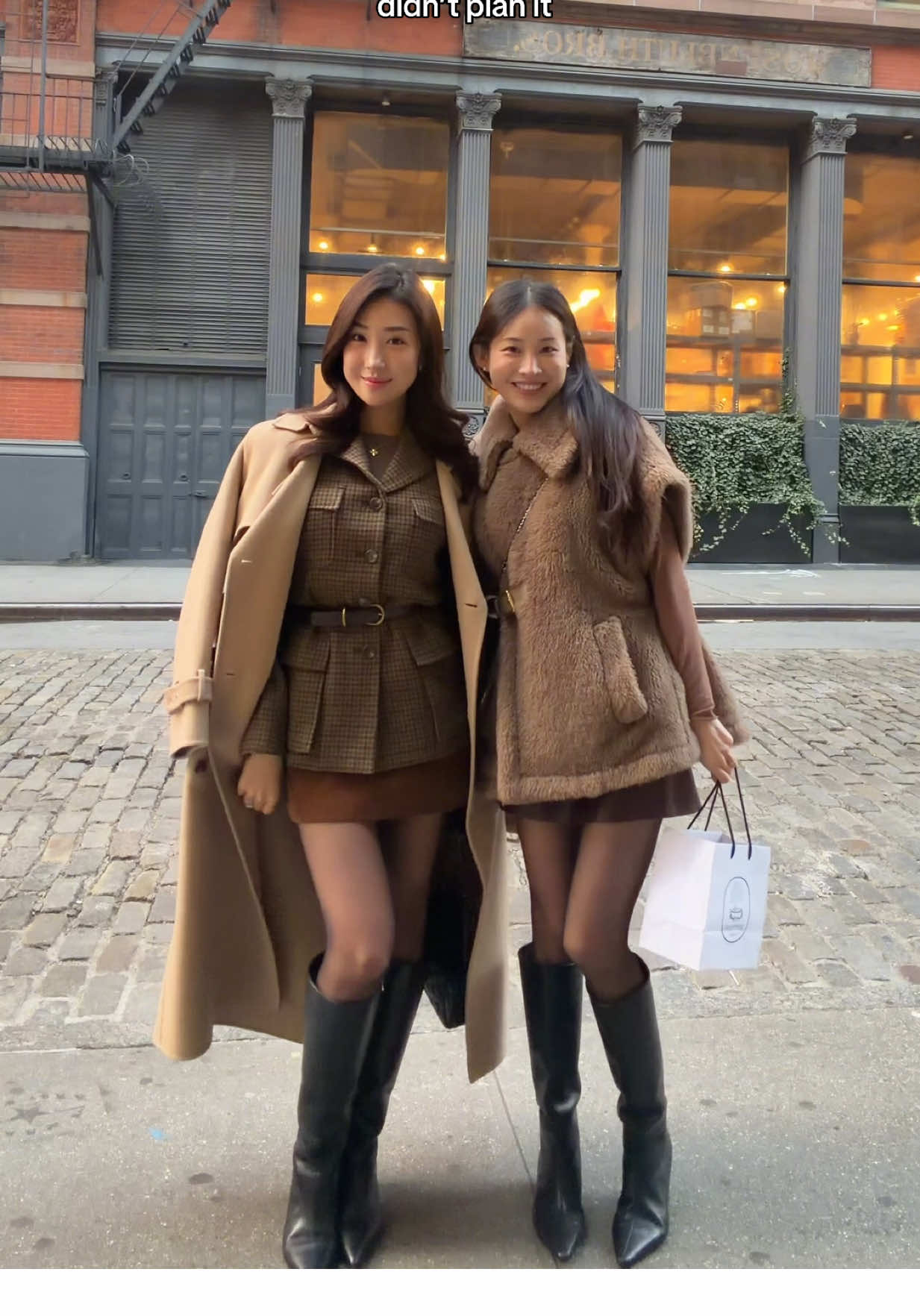 besties always match🤎 @Irina Cho #fyp #OOTD #fitcheck 
