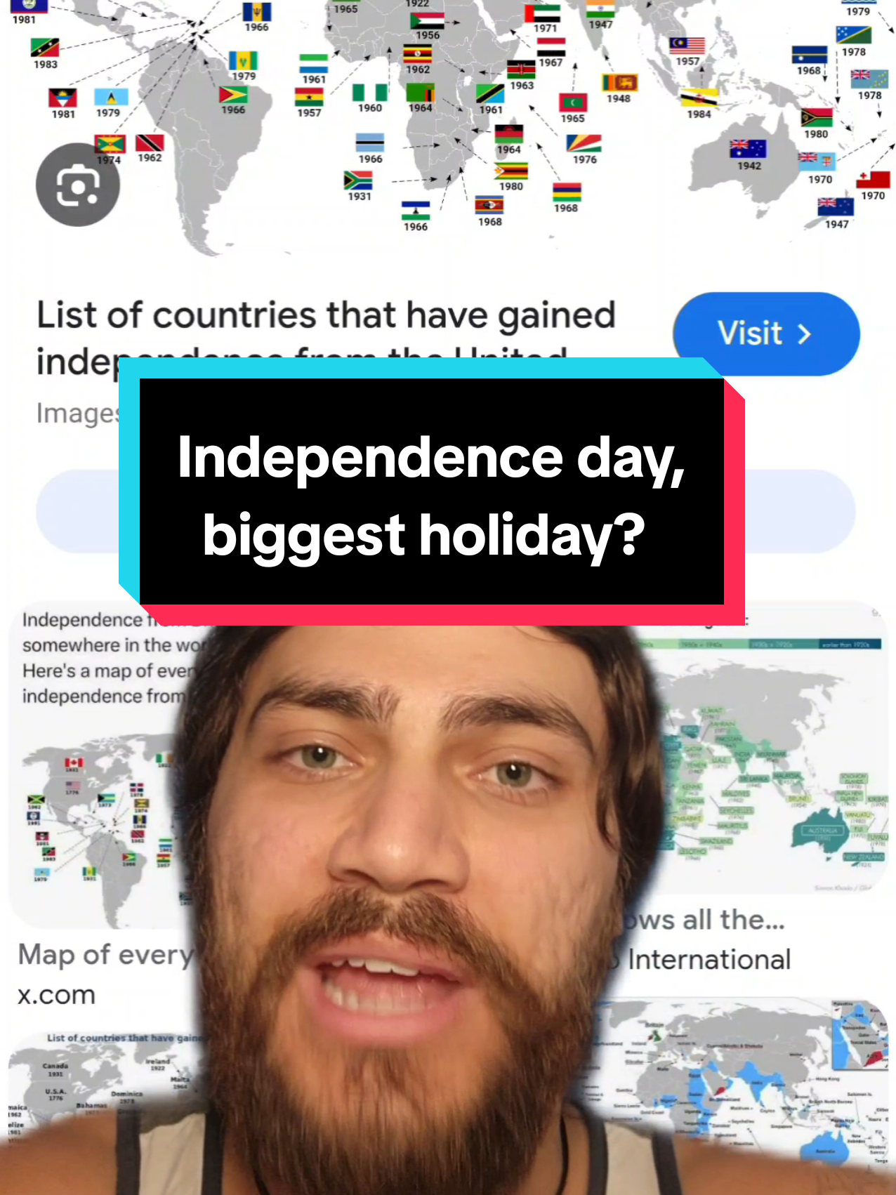 Replying to @dobbyears5 Stitch with @PrimalEmpress Know you are loved 💙🩷 I would say independence day from Britain is the most celebrated national holiday in the world, but maybe not holiday of all types. Here's more cool stuff!@C Woody @C Woody        #independenceday #britishempire #holidays #histoty #woodyling