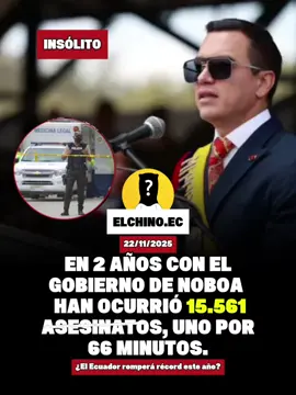 CRISIS DE SEGURIDAD|| 🚨👮🏻‍♂️ El 23 de noviembre de 2025, el presidente Daniel Noboa cumple dos años en el cargo. En este tiempo, la seguridad se ha convertido en su principal reto y las medidas tomadas se evidencian insuficientes, su Plan Fénix es un Fracaso y La Corrupción en su Administración. #Danielnobomiente #Fracasoelplanfenix #ecuador🇪🇨 #ecuatorianos 