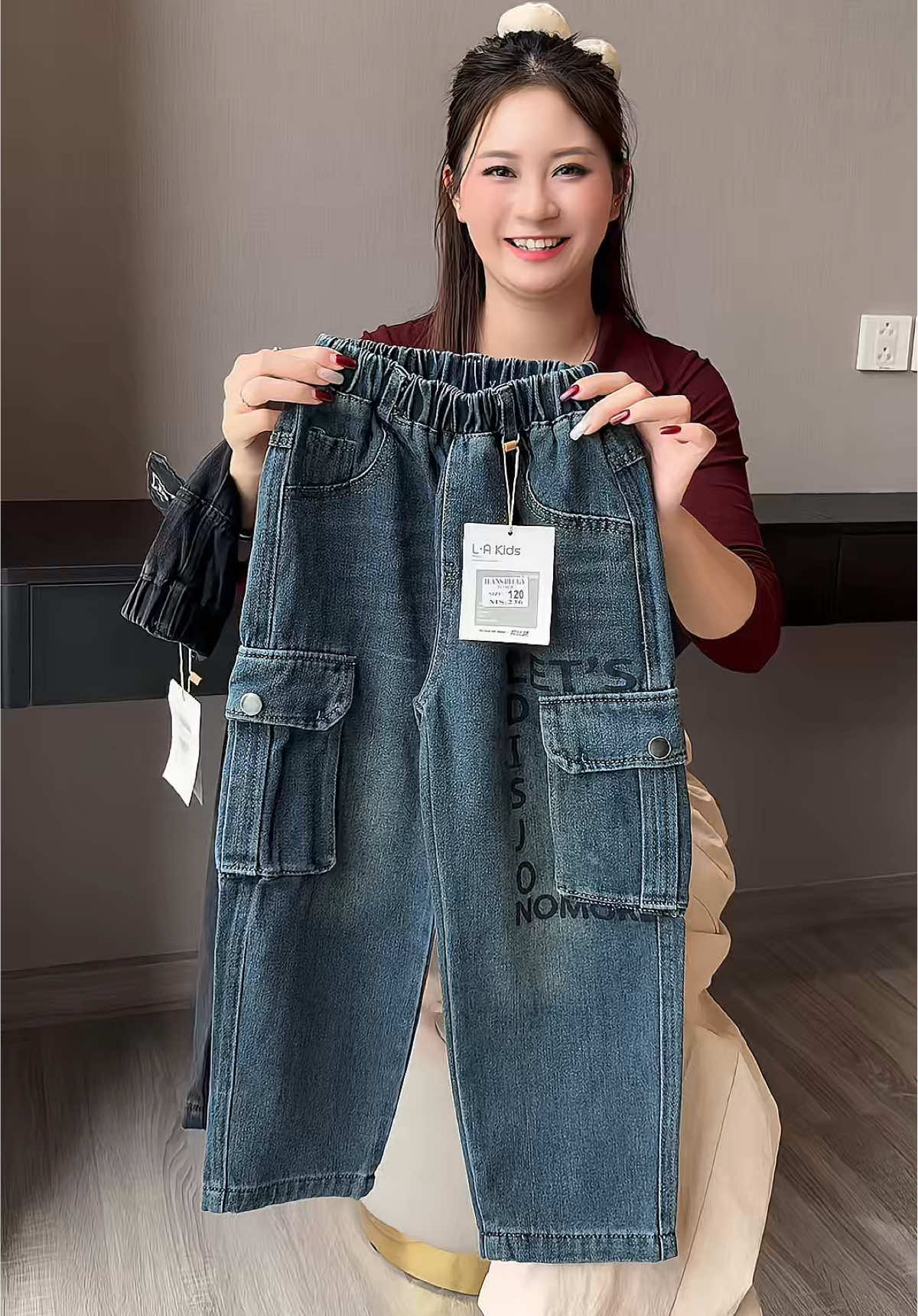 Quần jeans mềm cho bé trai #thoitrangtreem #xuhuong 