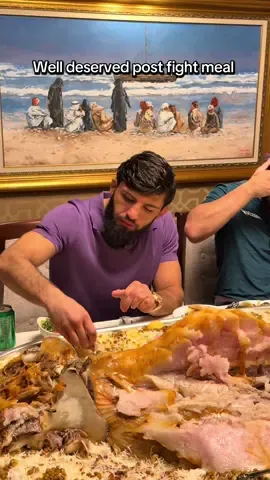 Arman enjoying the camel after big win at UFC Qatar main event 🤭 #foodblogger #armantsarukyan #UFC 