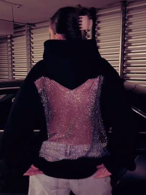 60% Black Week Sale! Crystal-Mesh Hoodie