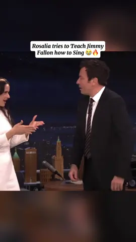 Nah Jimmy Really hitting them notes tho 😭😭🔥🔥🔥🔥#rosalia #jimmyfallon #singer #fyp #tiktokviral 