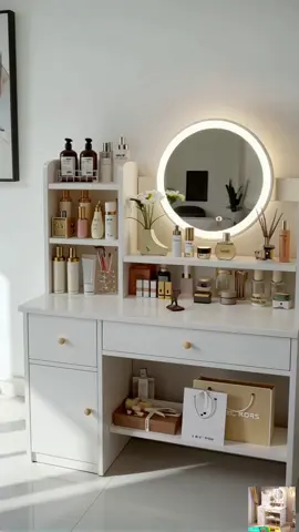 meja rias homedoki ini punya lampu led rak luas dan laci banyak bikin makeup skincare sampai aksesoris lebih rapi buruan beli sekarang sebelum stok habis [HASHTAG] #mejarias #mejariasminimalis #mejariasled #rakmakeup #mejakosmetik          