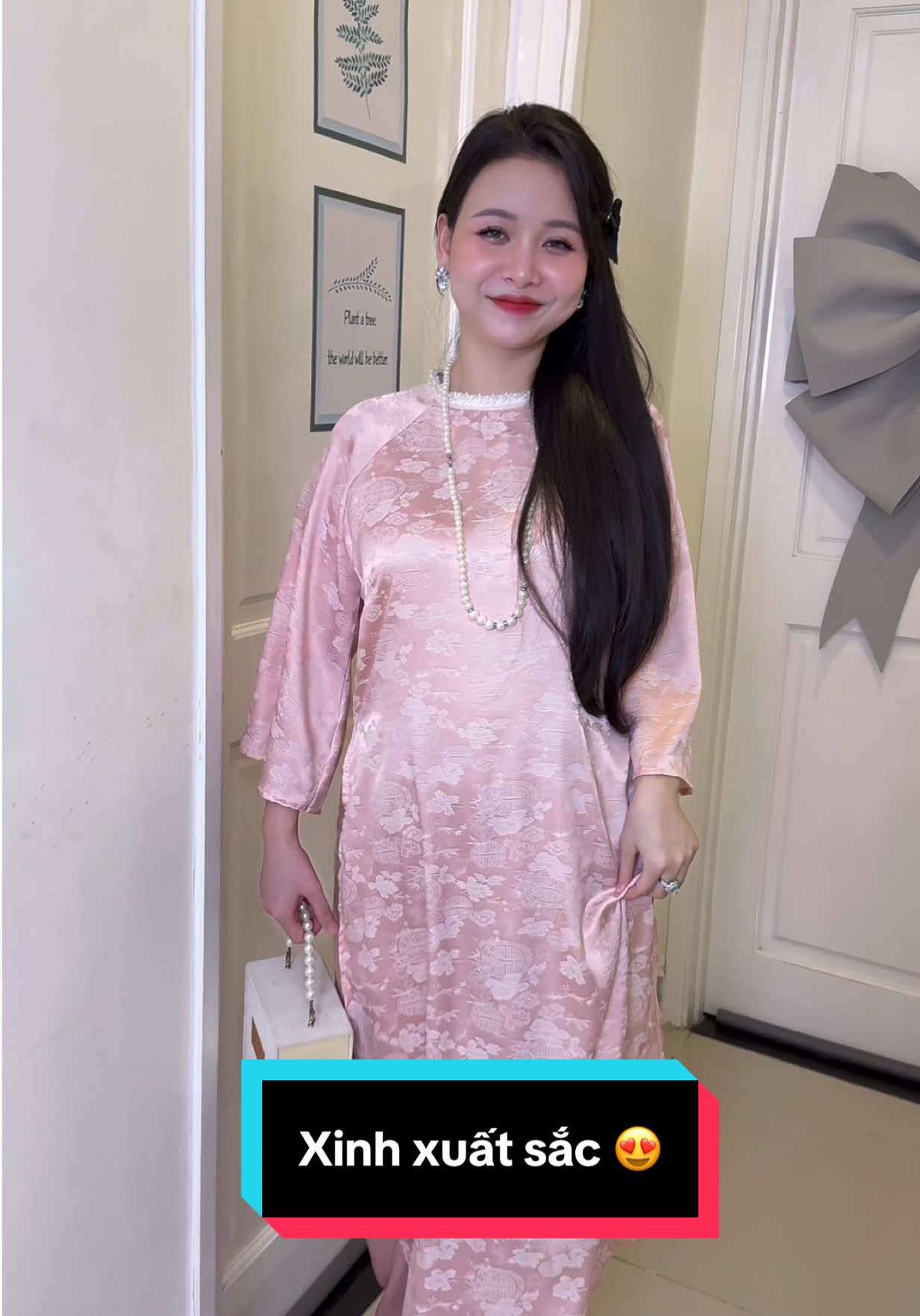 Áo dài tay lỡ suông vải gấm #phạmminhthu888 #MinhThu #minhthureview #mẹbốibốinè 