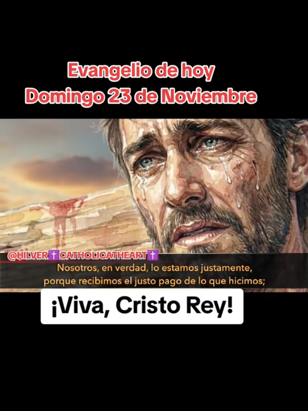 Evangelio de hoy  Domingo 23 de Noviembre 2025 Viva Cristo Rey  Cristo, Rey del Universo  #Evangelio #evangeliodehoy #palabradedios #espiritusanto🕊🔥 #hilvervch 