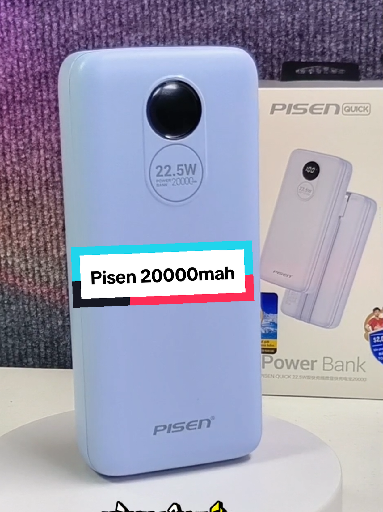 Sạc dự phòng Pisen PowerLink Round 22.5W #sacduphong #pisen #powerlinkround 