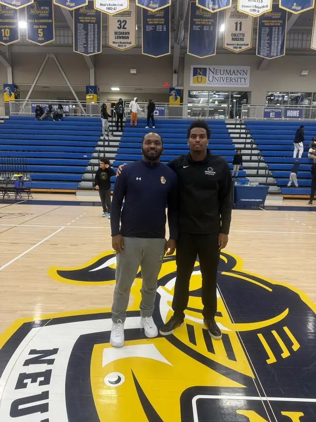 Coach vs. Brother today… and moments like this remind me why I love this game so much. We grew up dreaming about opportunities like this — different jerseys, different roles, same passion. Getting to compete on opposite sides and still share the court as family is a blessing. I’m proud of the man and the player he’s becoming, and proud to be on my own journey too. Basketball brought us together, pushed us, challenged us, and gave us memories we’ll talk about forever. No matter what team we’re on, the support is real and the love is solid thank you #basketball #coach #family #fypシ #philly 