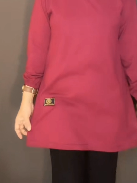 SINCTARO Kaos Tunik Polos Wanita Lengan Panjang Cotto#grtisongkir #kekinianbanget #fyp #viral 