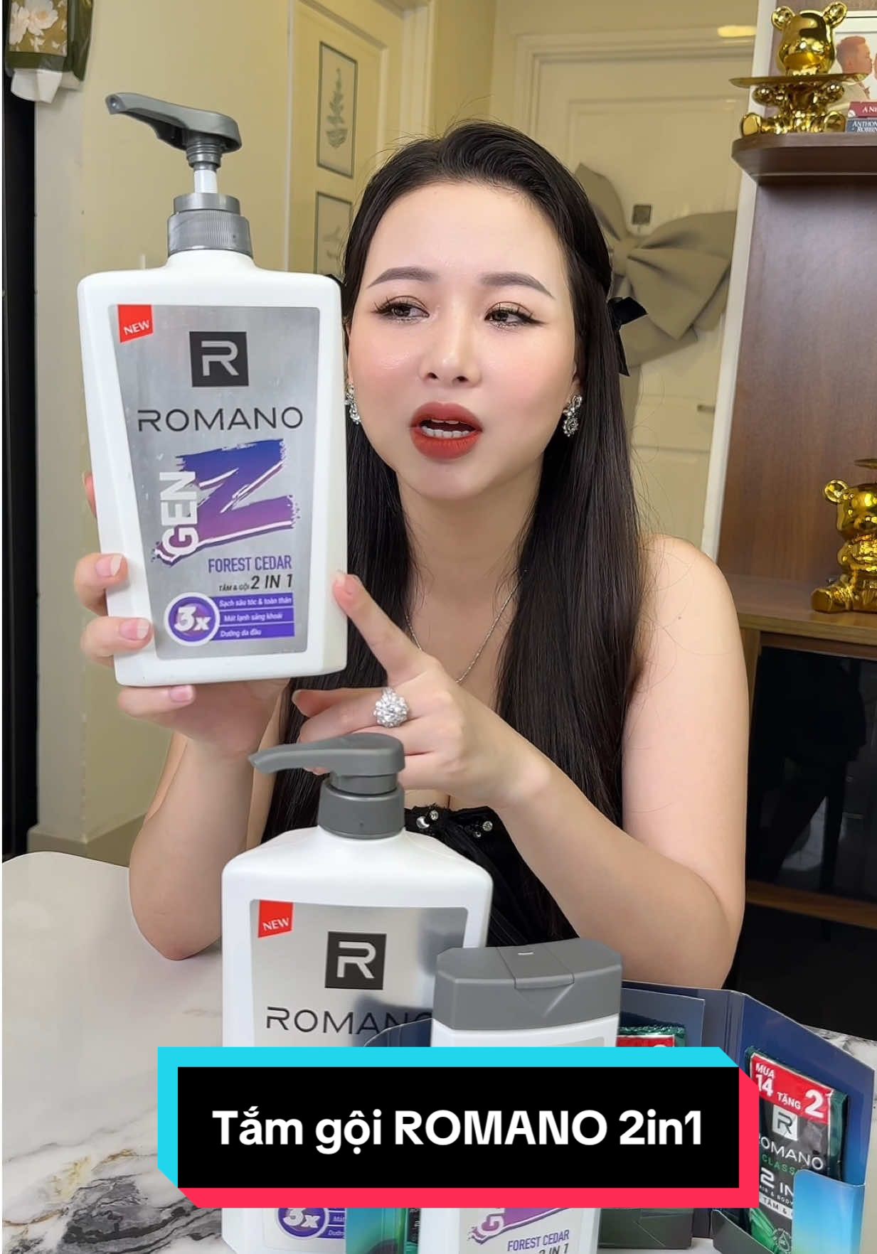 Tắm gội dưỡng da body nam ROMANO 2 trong 1 Gen Z #phạmminhthu888 #MinhThu #minhthureview #mẹbốibốinè 