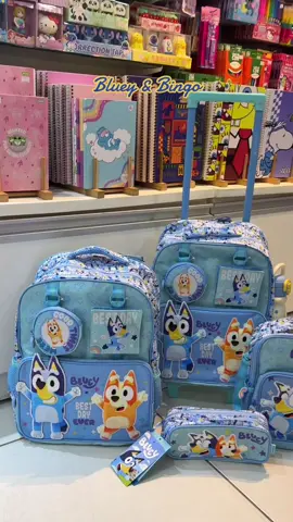 Kit de mochila escolar Bluey e Bingo!🩵✨