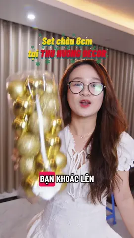 Châu giáng sinh siêu đẹp 6cm của bên em #giángsinh #decorgiangsinh #decorcaythong #giangsinh2025 