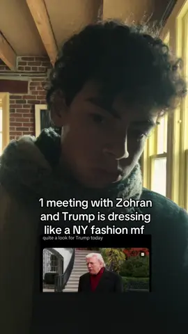 Trump is trying to close the swag gap between him and Zohran #fyp #viral #democrat #trump #zohran 