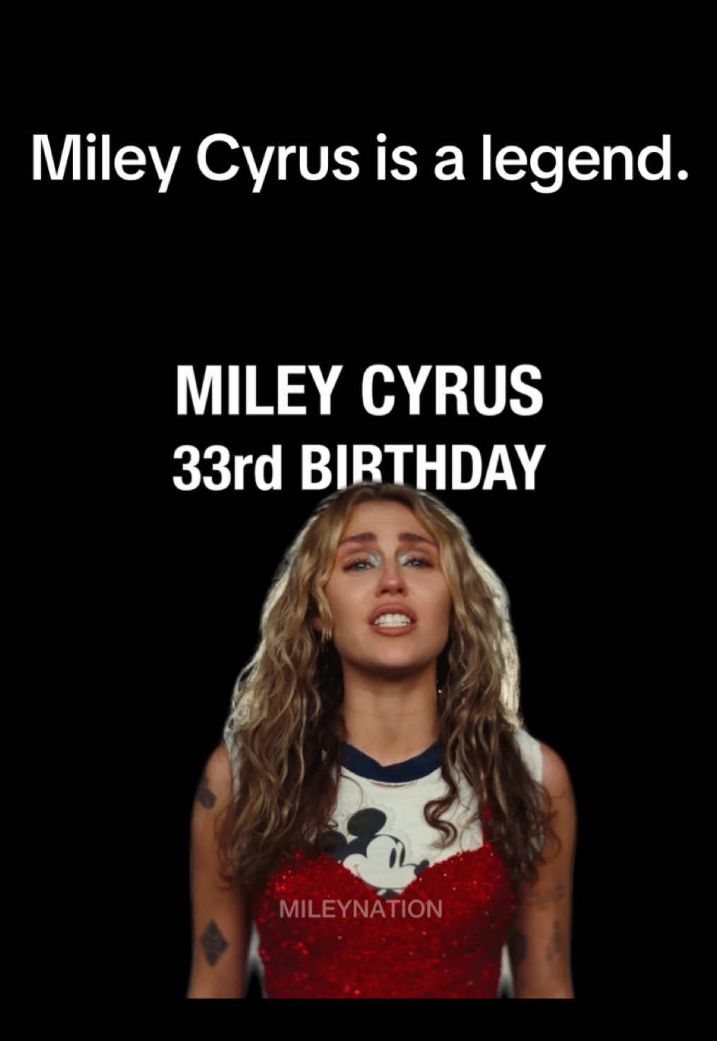 happy 33rd birthday to the legendary, miley cyrus 🥹 #miley #mileycyrus #hannahmontana #birthday #mileycyrusedit 