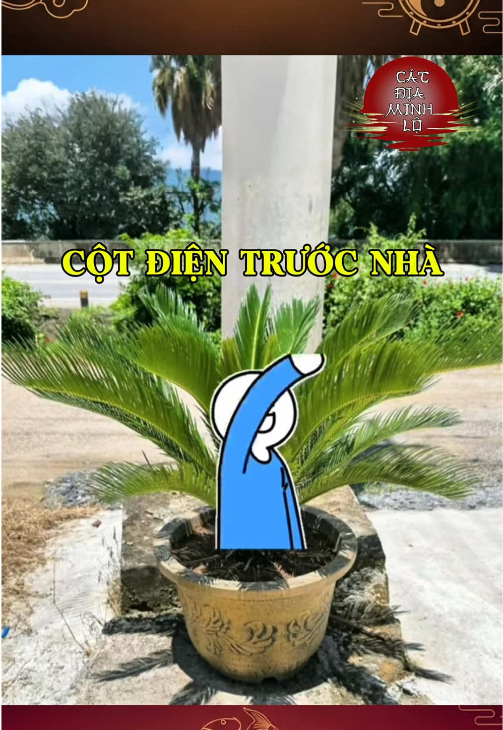 Một trong những cách hoá giải lỗi cột điện trước nhà. #phongthuy #hoagiaiphongthuy #tailoc #mayman #phongthuytamlinh 