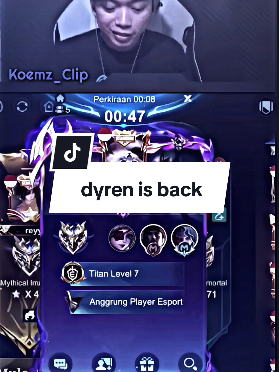 ‼️Dyren is back,Siap bermain di turnamen GOF🔥@Team RRQ #rrqdyrennn #rrqhoshi #WinWithMLBB #MLBB #fyp 