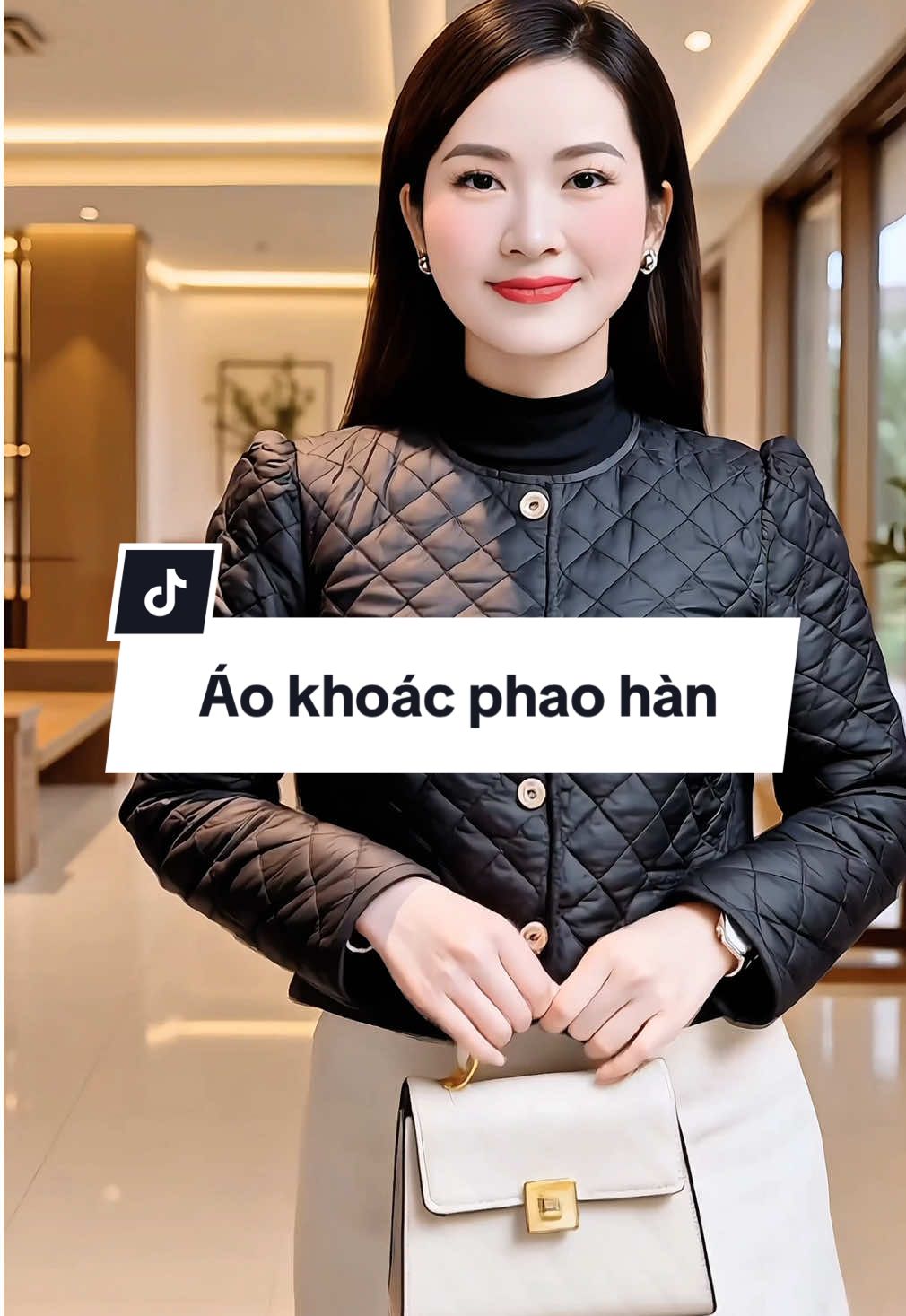 Áo khoác phao hàn dáng croptop 💝#thờitrangnữ #thoitrangthudong #aokhoacphao #croptop #tiemdo_hoamai 