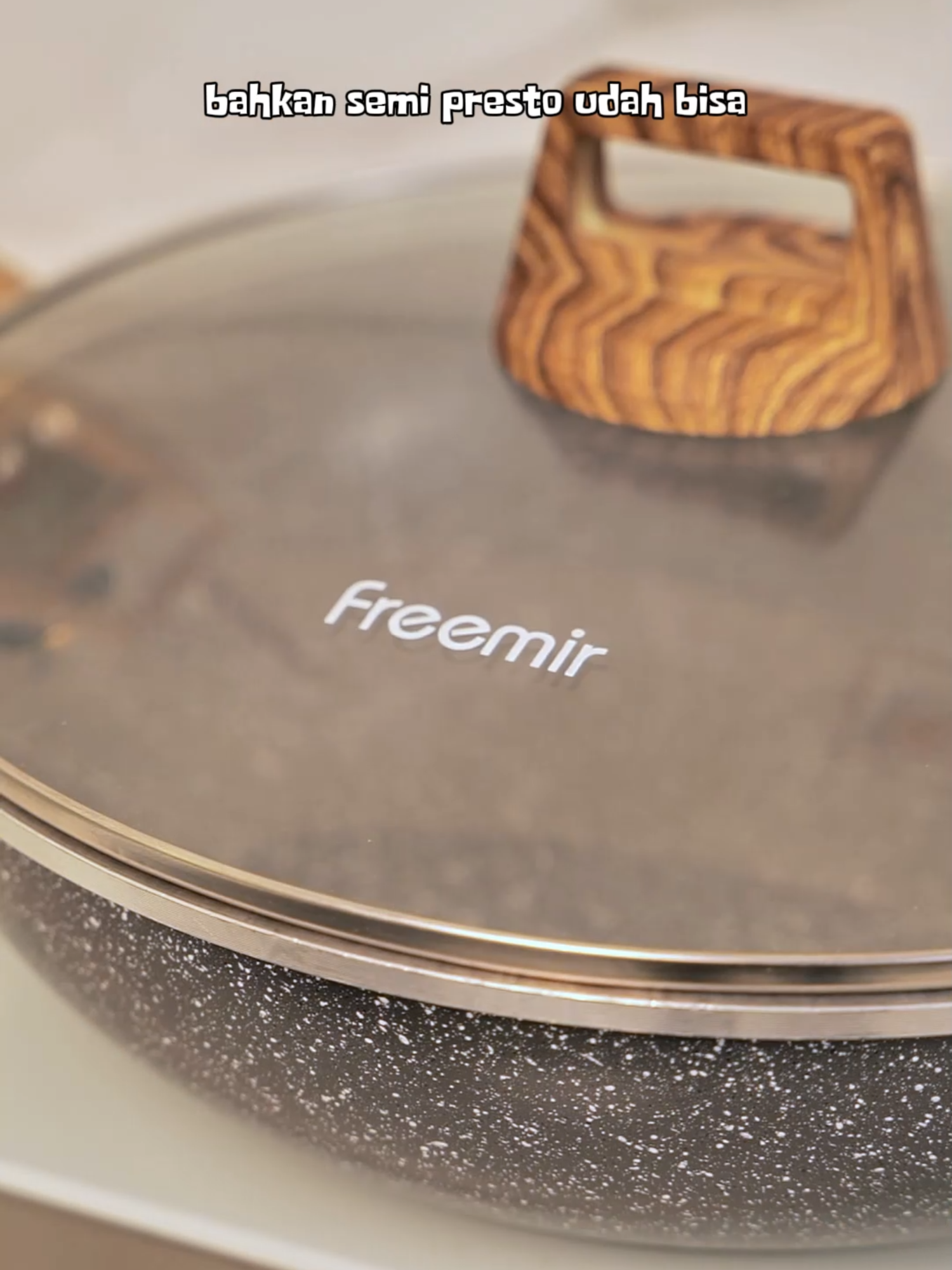 buat kamu yang suka masak banyak dalam satu kali masak nih 😍 #freemir #wajan #wajangranit #wajanantilengket #wajanjumbo