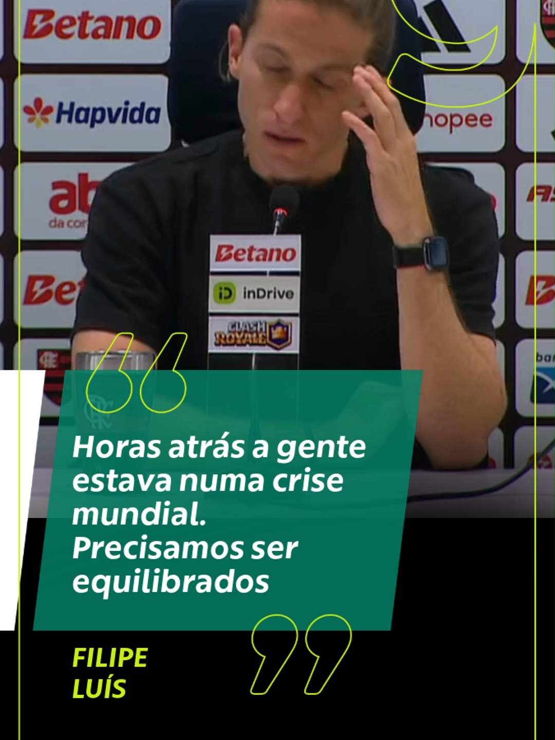 Filipe Luís, sobre possibilidade de título do Flamengo já na terça-feira: 
