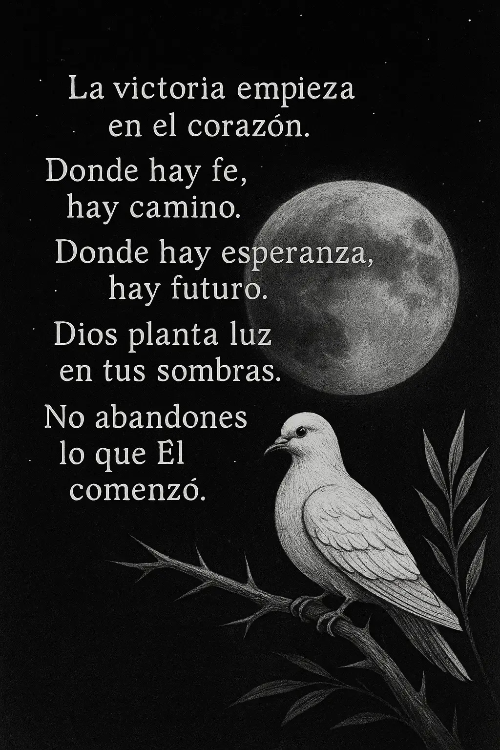 La victoria empieza en el corazón.  #camino #fe #esperanza #luz 