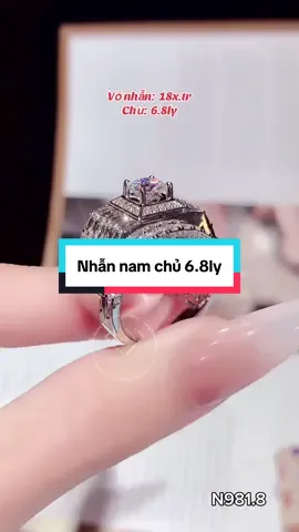 🍀Nhẫn nam chủ 6.8ly – nổi bật, lịch lãm và đầy bản lĩnh.💎💎#trungdiamond #thanhtrungdiamond #longngocluxury #nhannam #kimcuongthiennhien 
