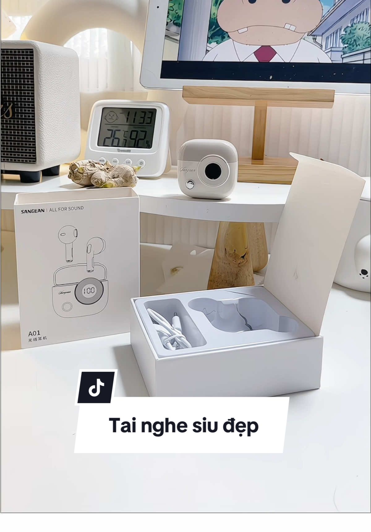 Moá ơi nó siu đẹp lun mấy bè ơi #tainghebluetooth #sangeanvn #tainghekhongday #tainghe #tiktokshop 