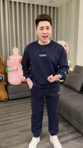 GUNO-Bộ quần áo NỈ NAM NỮ GUNO