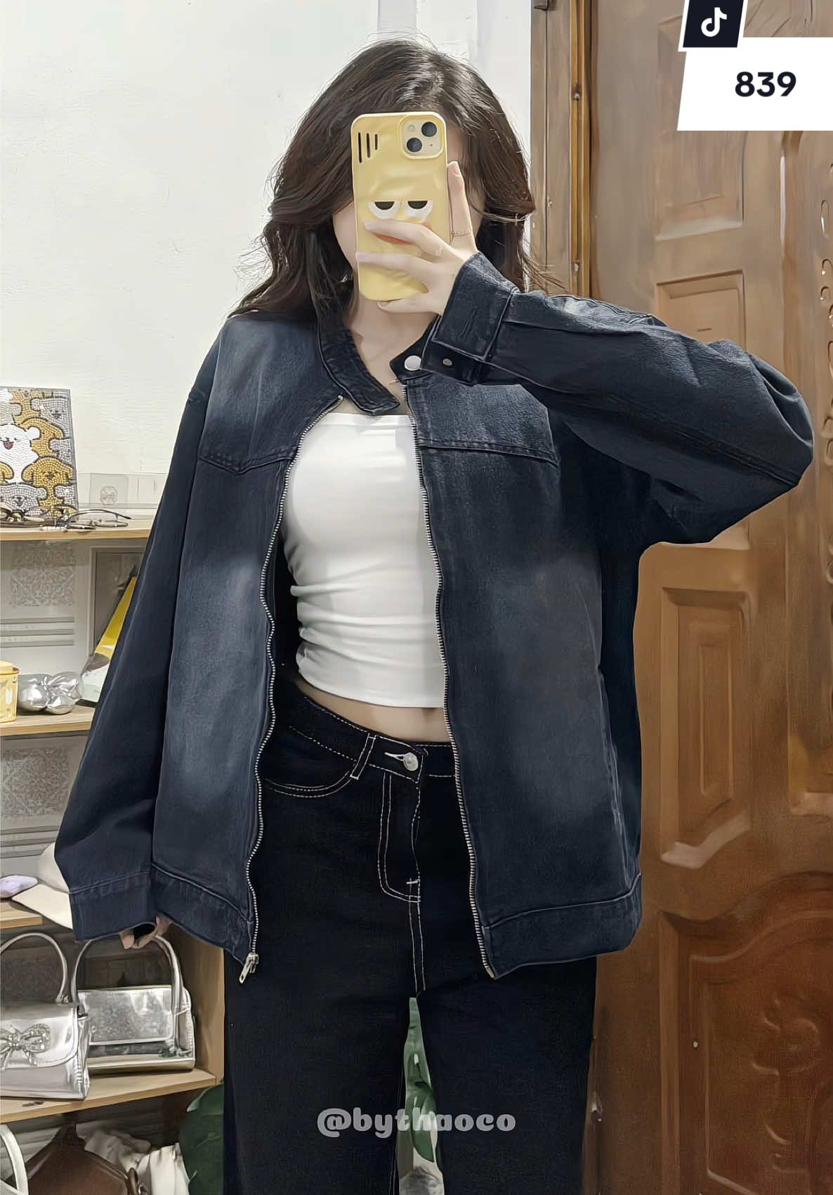 cái form xinh kìaaaaa #aokhoacjean #aokhoacdenim #review #phoidoxinh #bythaoco 