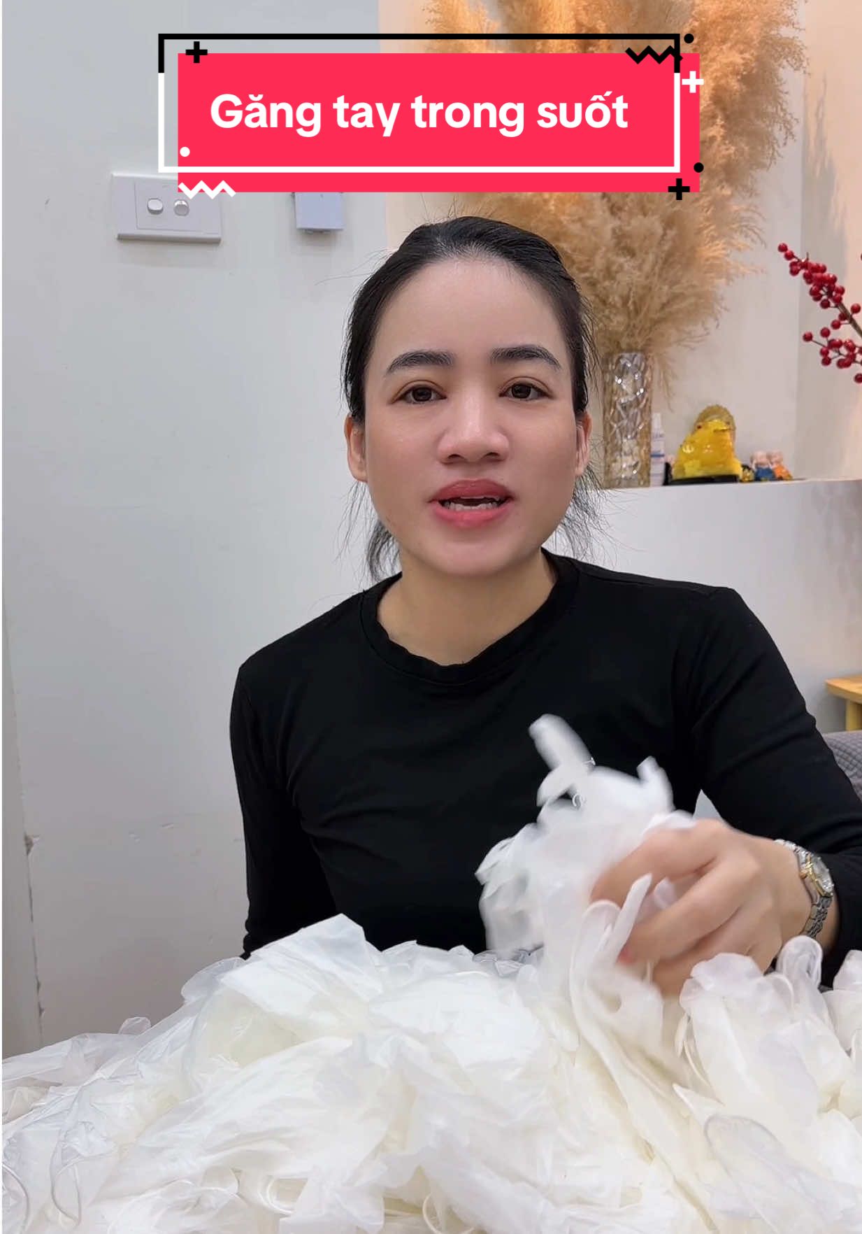 Găng tay trong suốt #nhacuaenn #gangtaynauan 