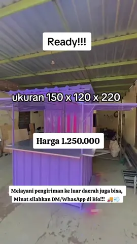 🔥 READY BOOTH CONTAINER!! 🔥 Ukuran 150 × 120 × 220 Harga cuma Rp 1.250.000 DP cukup Rp 550.000 😎✨ Buat kalian yang pengen punya Booth Container rapi & siap pakai seperti ini, langsung aja hubungi WA di bio yaa! Siap custom warna & ukuran 💯 Melayani pengiriman ke luar daerah juga bisa, Minat silahkan DM/WhatsApp di Bio!!!  🚚💨 #boothcontainer #boothkontainer #jualbooth #boothmurah #fyp #usahakuliner #custombooth #boothkeren