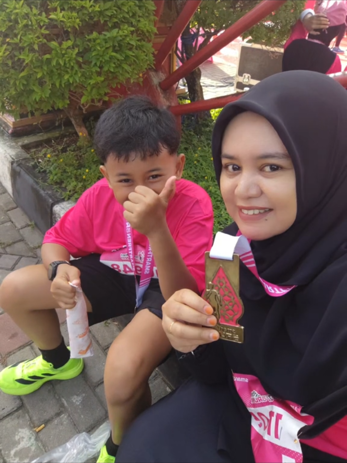 Bu guru nyoba ikut lari sama bocil #Running  #masyaallahtabarakkallah  #fypシ゚  #pelarikonten 