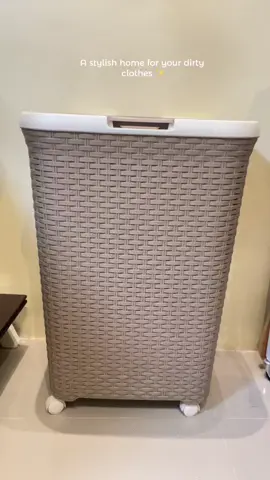 Laundry Rattan Basket With Wheels ✨#Rattanbasket #Laundrybasket #basket #laundry #fyp 